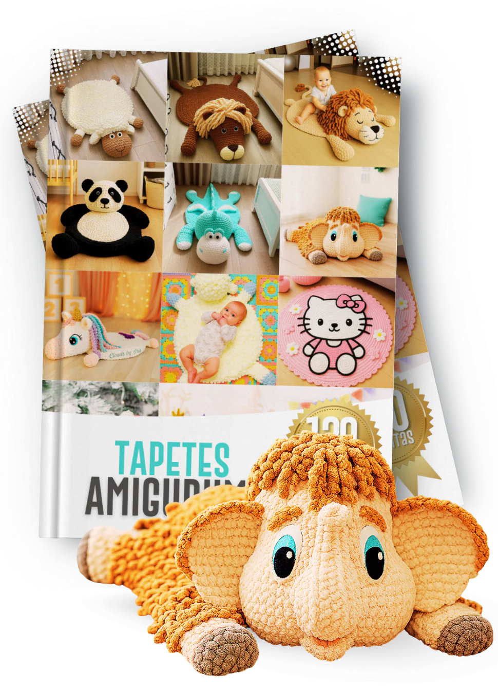 Apostila Tapetes Amigurumi com +100 modelos exclusivos